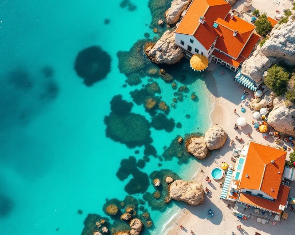 La Maddalena Archipelago from above