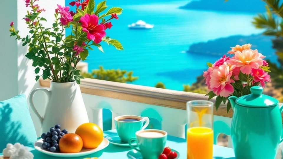 Breakfast with a sea view